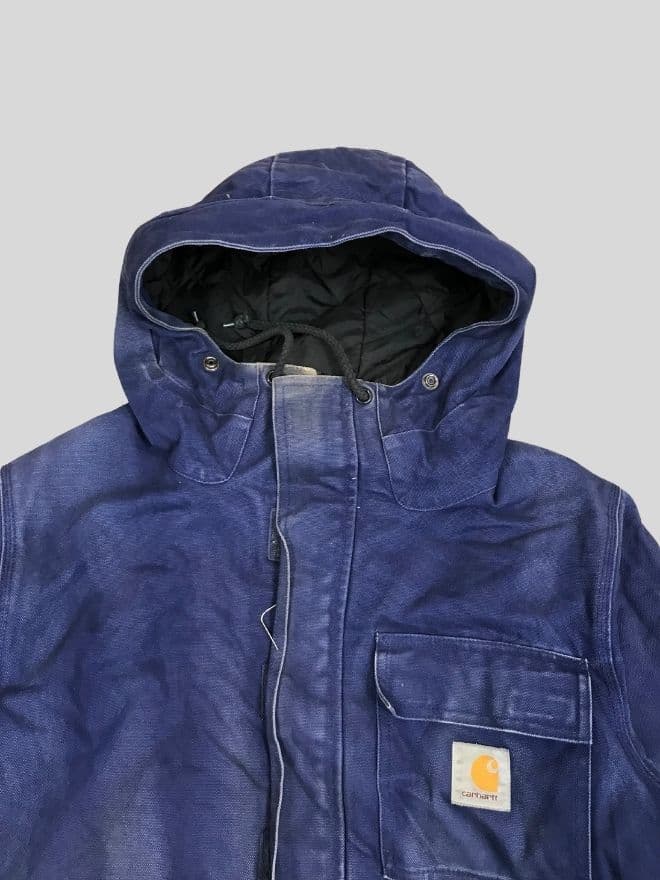 Vintage Carhartt Blanket Lined Workwear Jacket | Men’s Small | Blue Carhartt Jacket — image 7 of 8