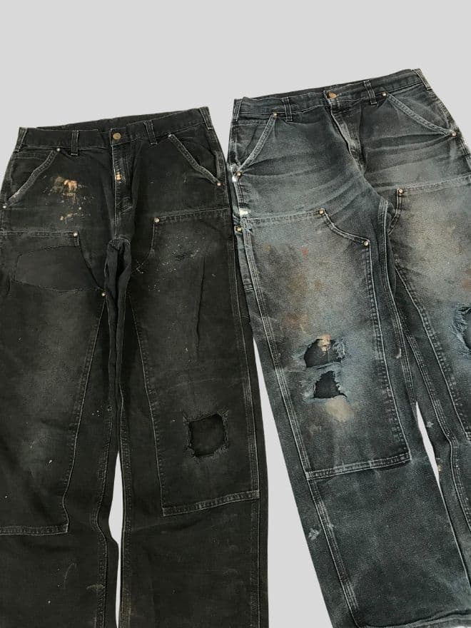 Crazy Bundle of 4 Vintage Carhartt Double Knee Denim Pants — image 15 of 17