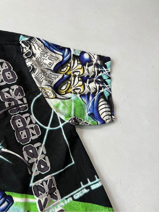 Vintage Liquid Blue Transformers AOP Baggy Fit Shirt – Men’s Size M/L — image 5 of 9