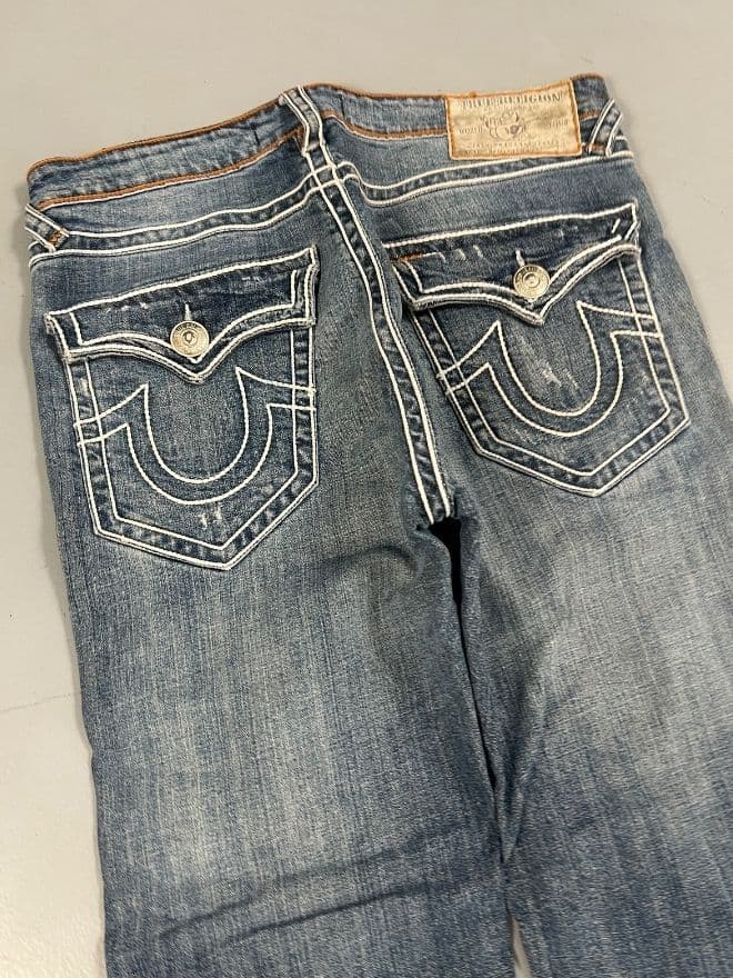 Vintage True Religion–Inspired Rope Stitch Denim – Blue (Men’s 34 / EU 50) — image 5 of 12