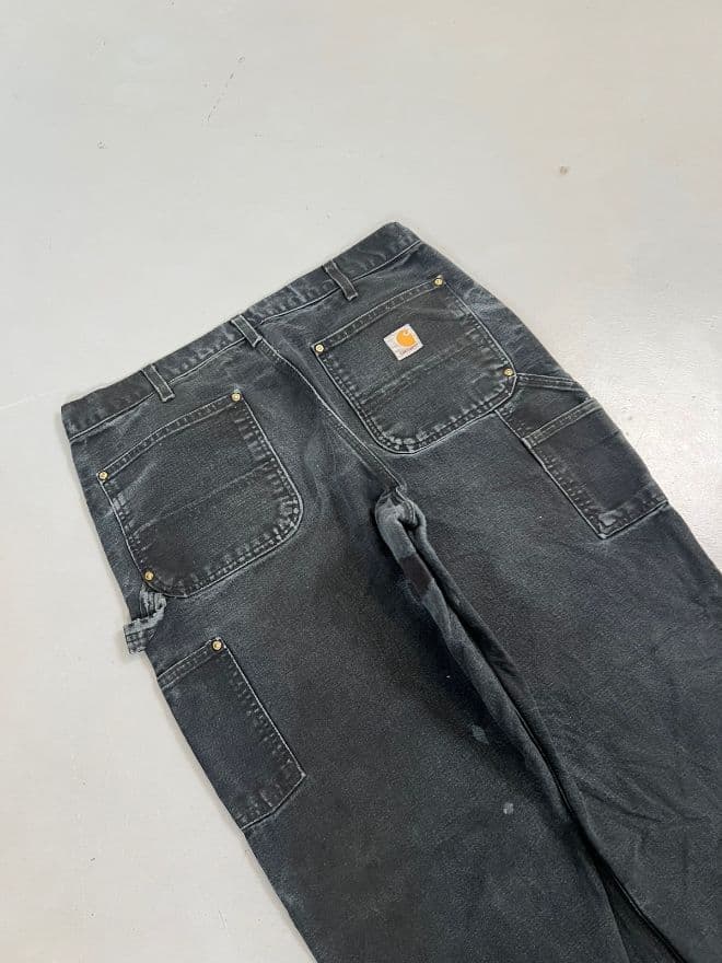 Vintage Carhartt B01 Black Double Knee Workwear Denim (Size 34x30) — image 12 of 12