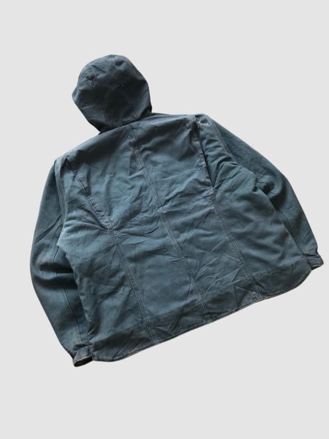 VINTAGE CARHARTT HOODIED DETROIT SHERPA LINE JACKET — image 7 of 8