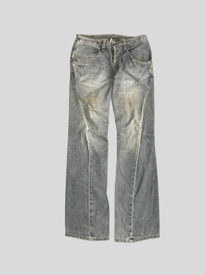 Vintage Levi’s Engineer Jeans Denim — Blue — Size 32 thumbnail 3