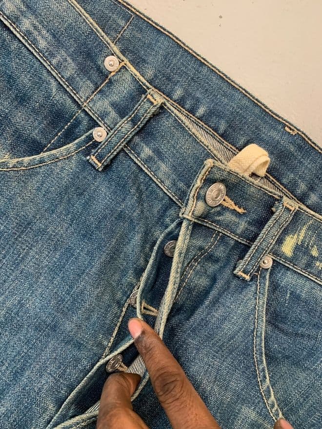 Vintage Levi’s Engineer Black Denim Jeans – Size 32 Workwear Style — image 9 of 9