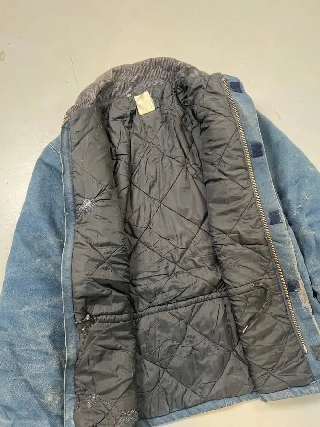 Vintage Carhartt Blanket-Lined Arctic Jacket | Size S | Classic Workwear Coat — image 11 of 15