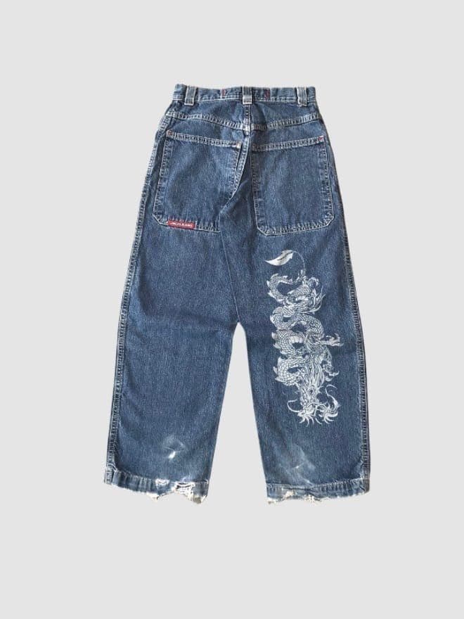 CARZY VINTAGE JNCO DRAGON (KIDS SIZE) DENIM thumbnail 3