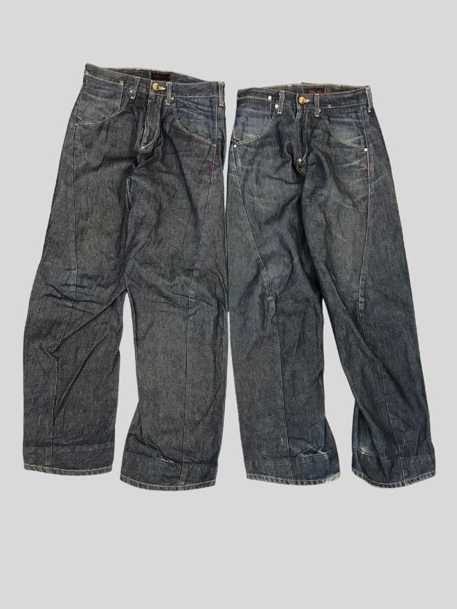 Bundle of 4 Vintage Levi’s Engineer Buckle Belt Denim Pants — image 6 of 19