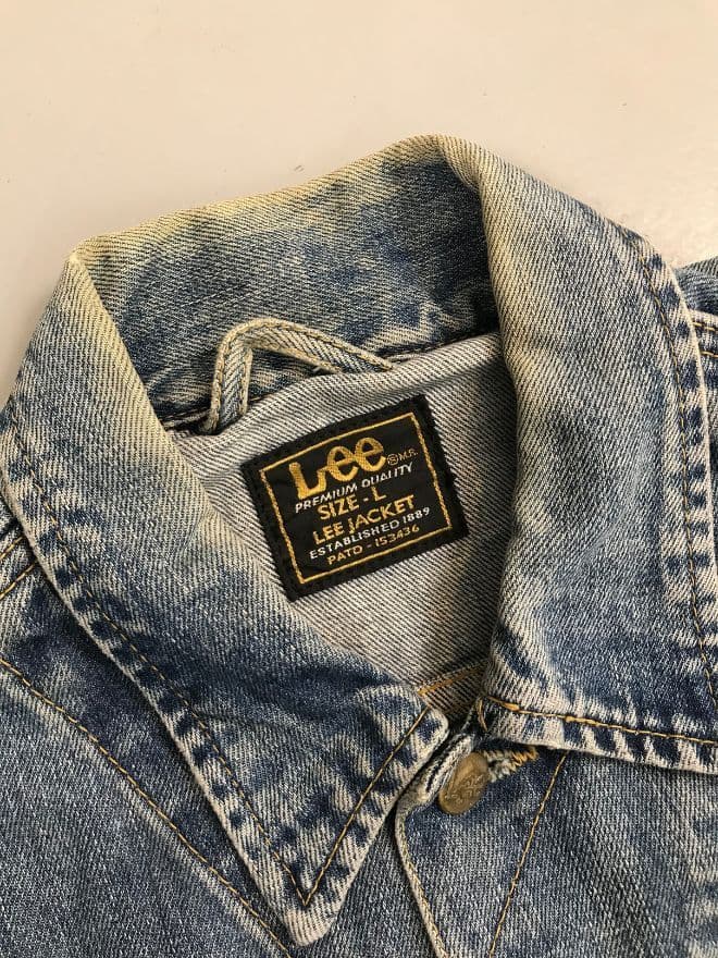 Late 80s Vintage Lee Trucker Denim Jacket (S) thumbnail 2