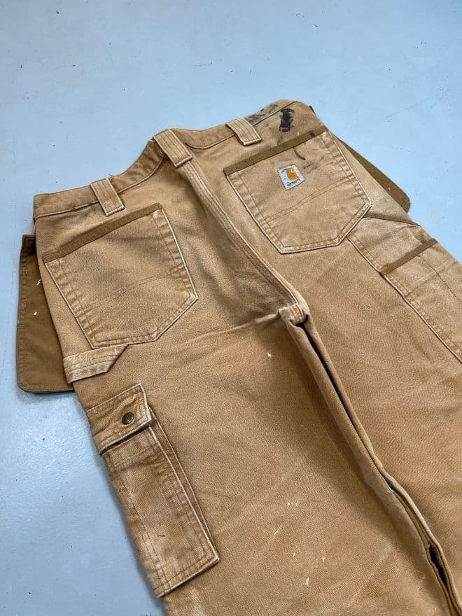 Vintage Carhartt Workwear Cargo Denim Pants – Men’s Size US 34 (EU 50) | Brown — image 10 of 10