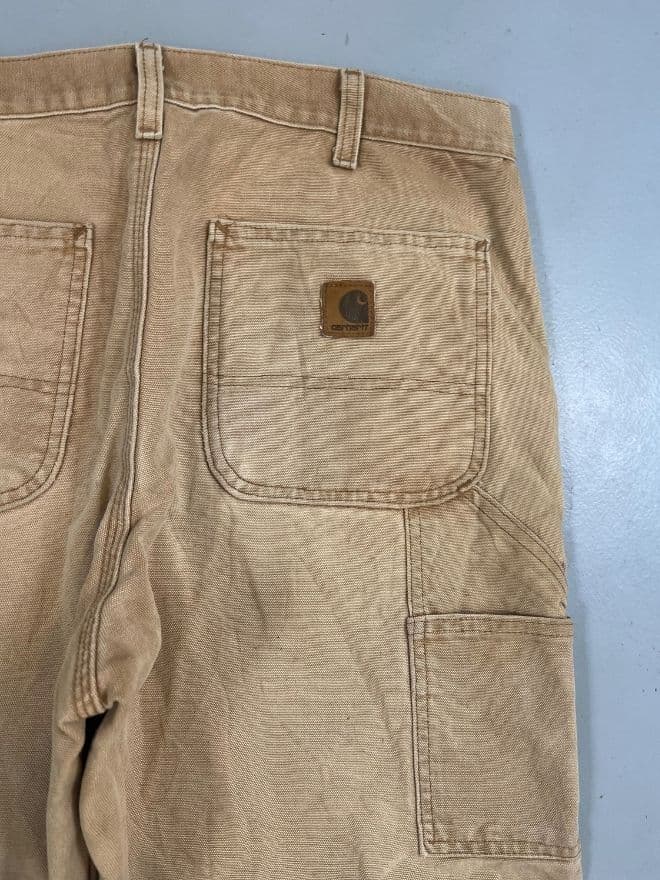 Vintage Carhartt B111 BRN Blanket Lined Carpenter Denim — image 6 of 10