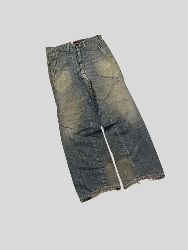 Vintage Levi’s Engineer Denim Jeans – Blue — image 5 of 10