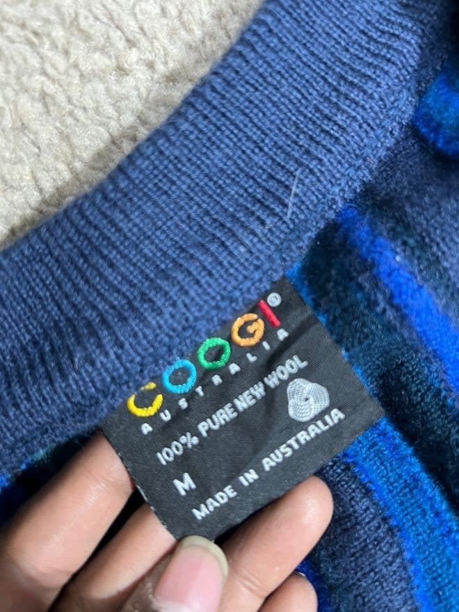 Vintage Coogi 3D Multicolored Knit Cardigan – Size M — image 3 of 8