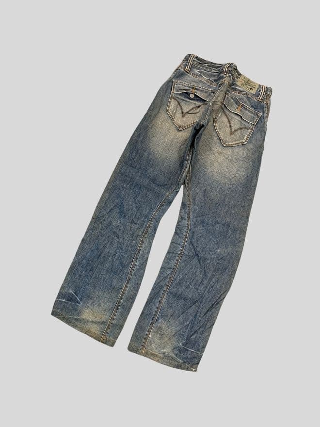 Vintage Levi's Engineer Jeans – Blue Denim – Men’s 28 (US 28 / EU 44) – Classic Workwear — image 11 of 11