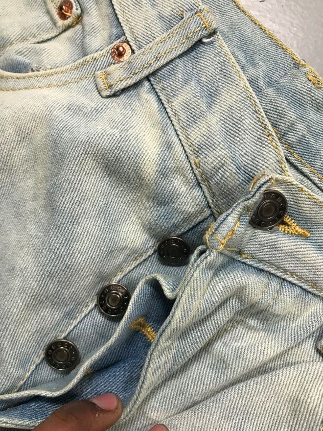 Vintage Gucci Inspired Studded Crystal Denim Jeans | Women’s Size 28 | Blue Luxury Style — image 11 of 16