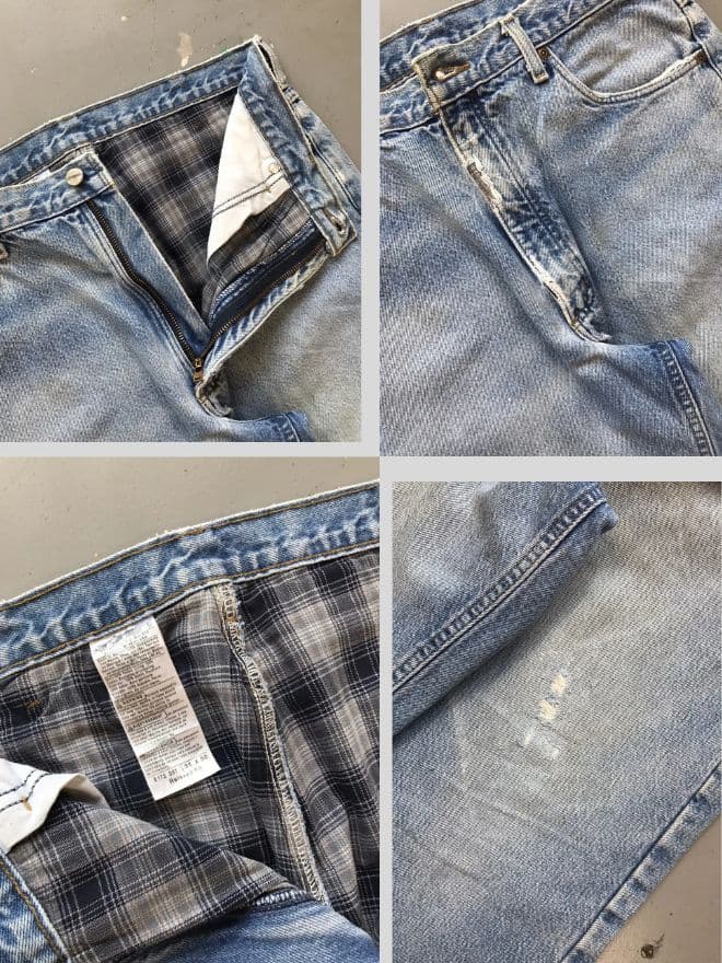 Bundle of 3 Vintage Carhartt Blanket-Lined Carpenter Denim – Size 36 — image 11 of 12