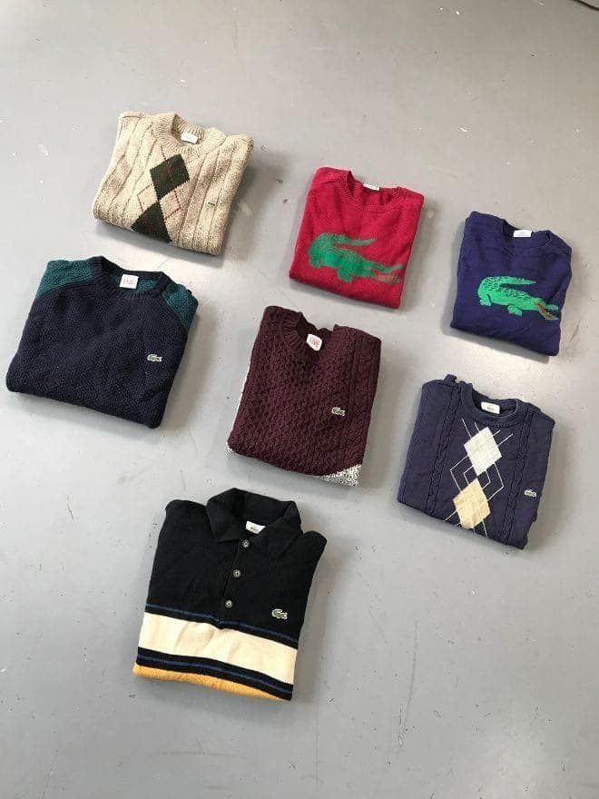 BUNDLE OF VINTAGE LACOSTE KNIT SWEATER thumbnail 2