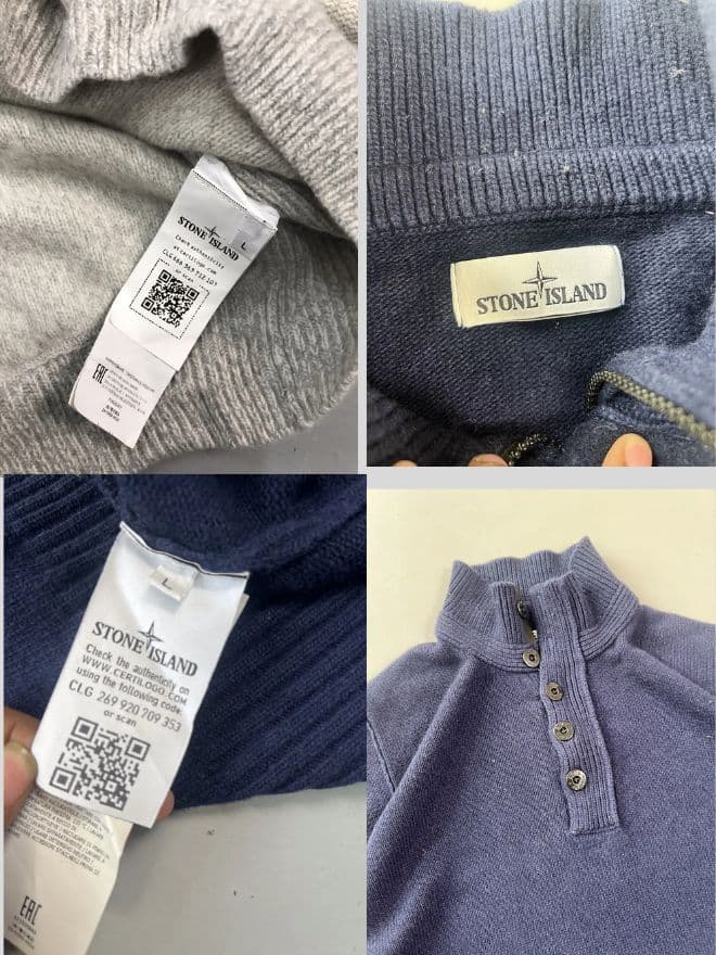 Bundle of 4 Vintage Stone Island Knit Sweaters — image 5 of 16