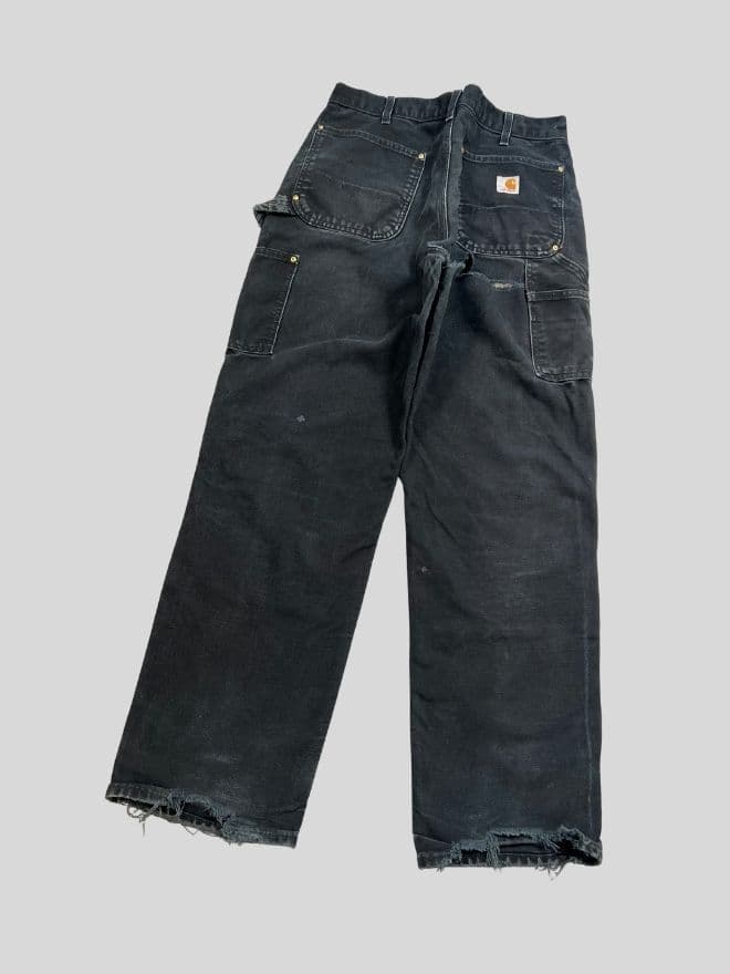 Rare Vintage Carhartt Double Knee Workwear Pants | Black | Size 32 — image 9 of 13