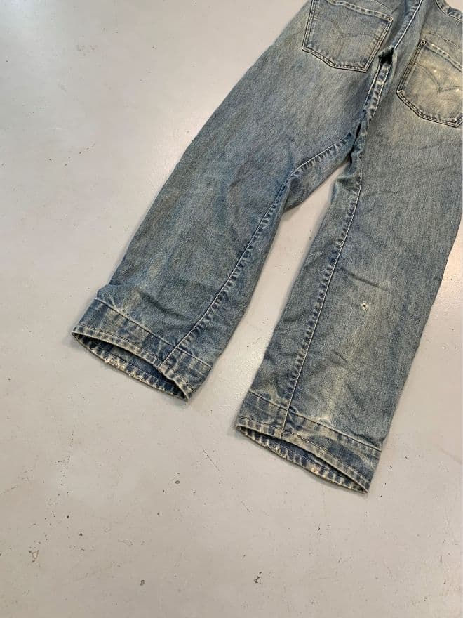 Levi's Vintage Engineer Jeans Custom – Blue Denim – Size 32 (US) / 48 (EU) – Distressed Avant-Garde — image 10 of 11