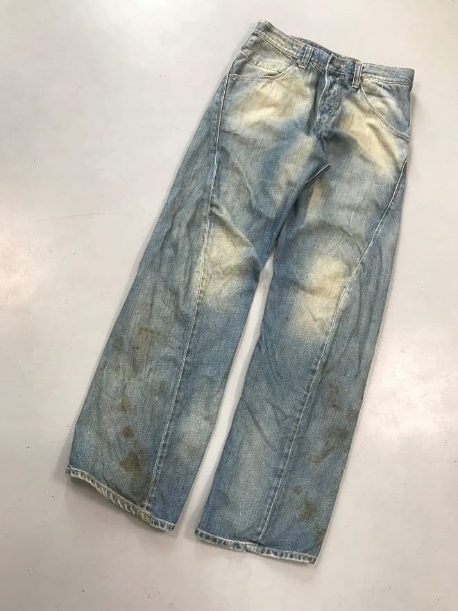 Vintage Levi’s Engineer Jeans With Buckle Strap — Size 30 — image 6 of 15