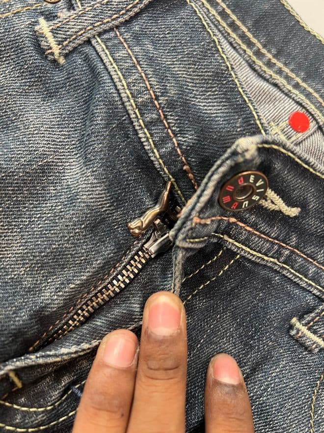 Vintage Evisu x Puma Inspired Seagull Bootcut Denim – Size 32x31 – Blue — image 12 of 14