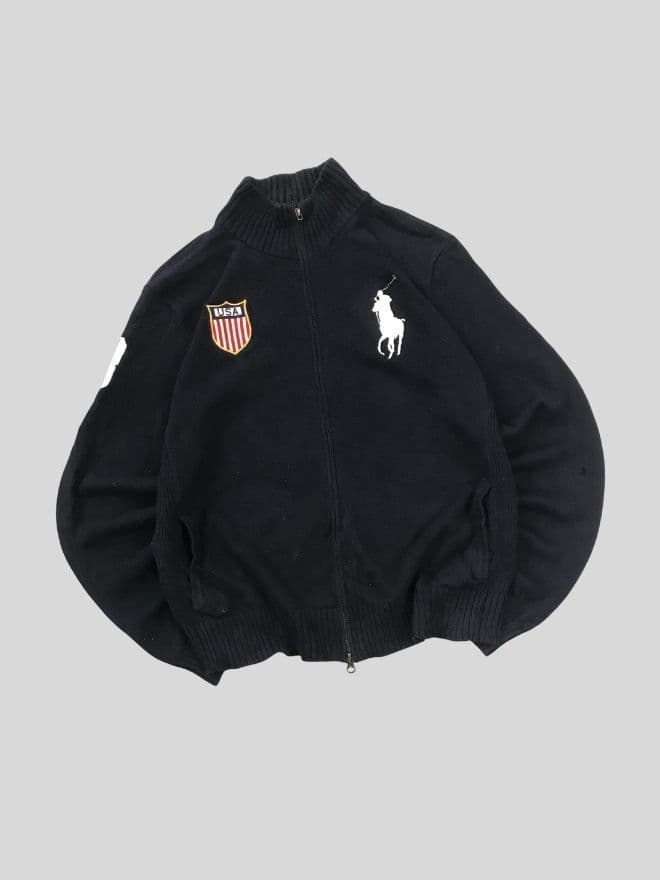 Vintage Polo Ralph Lauren Big Pony Zipper Sweater – Size XL — image 5 of 8