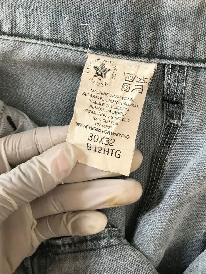 Vintage Carhartt B11 MDT Carpenter Workwear Denim – Size 30 thumbnail 3
