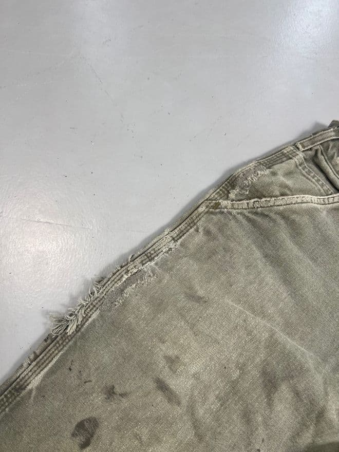 Rare Vintage Carhartt B111 MOS Blanket-Lined Carpenter Denim (Size 33) — image 5 of 12