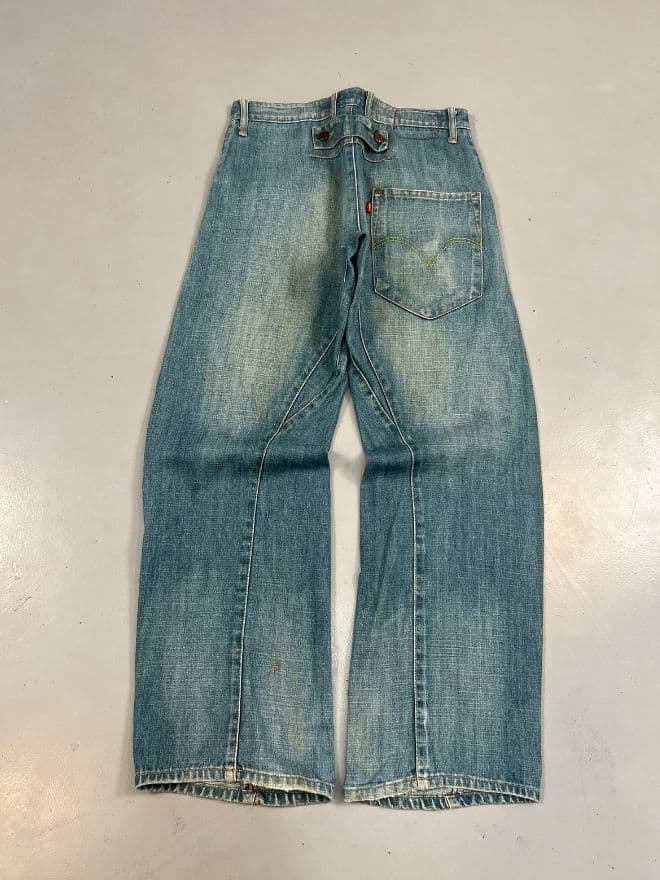 Vintage Levi’s Engineer Buckle Belt Denim – Size 32 — image 14 of 15