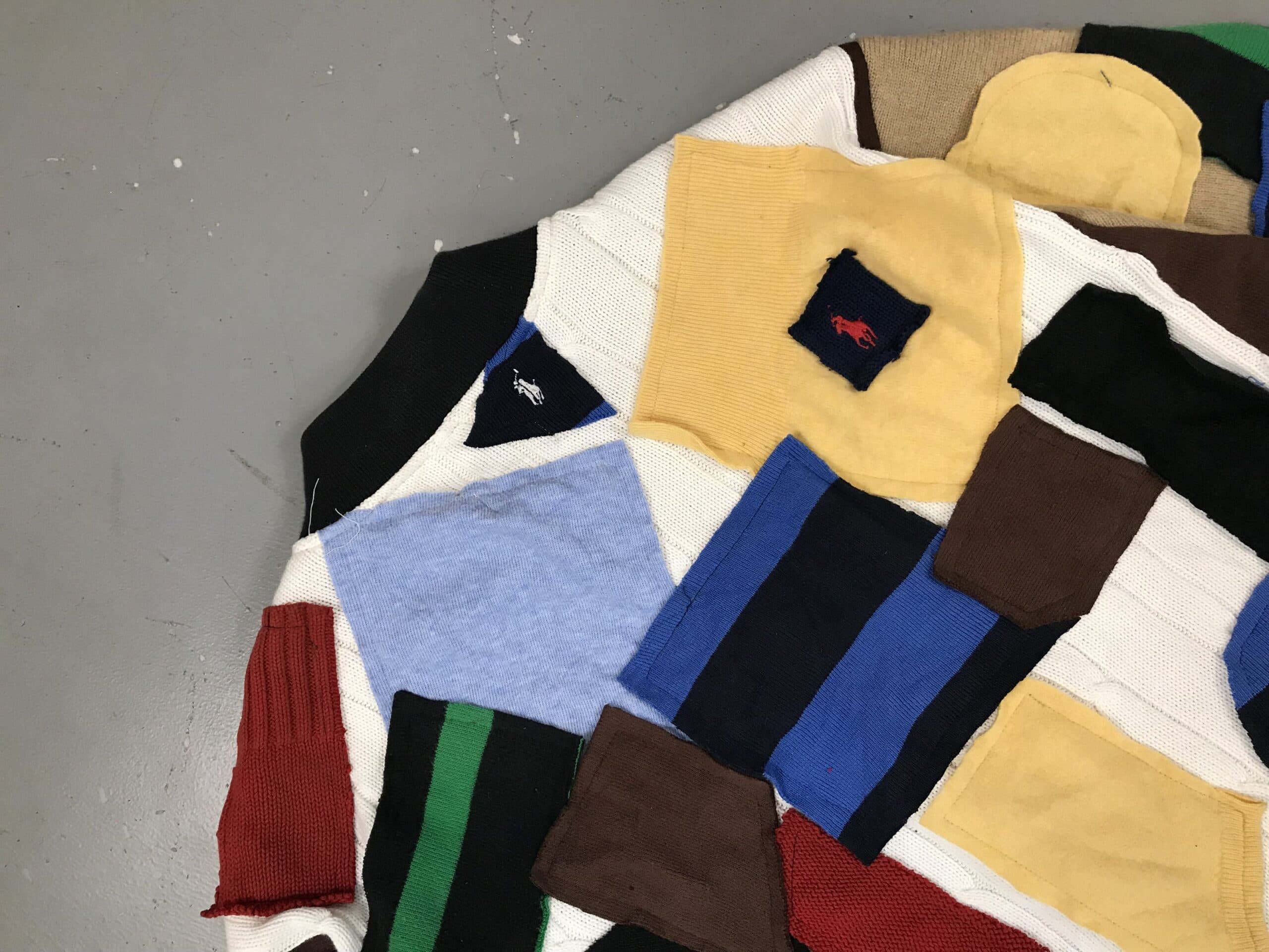 POLO Upcycled Knitted Zipper Sweater Multicolor – Regular Fit — image 7 of 7