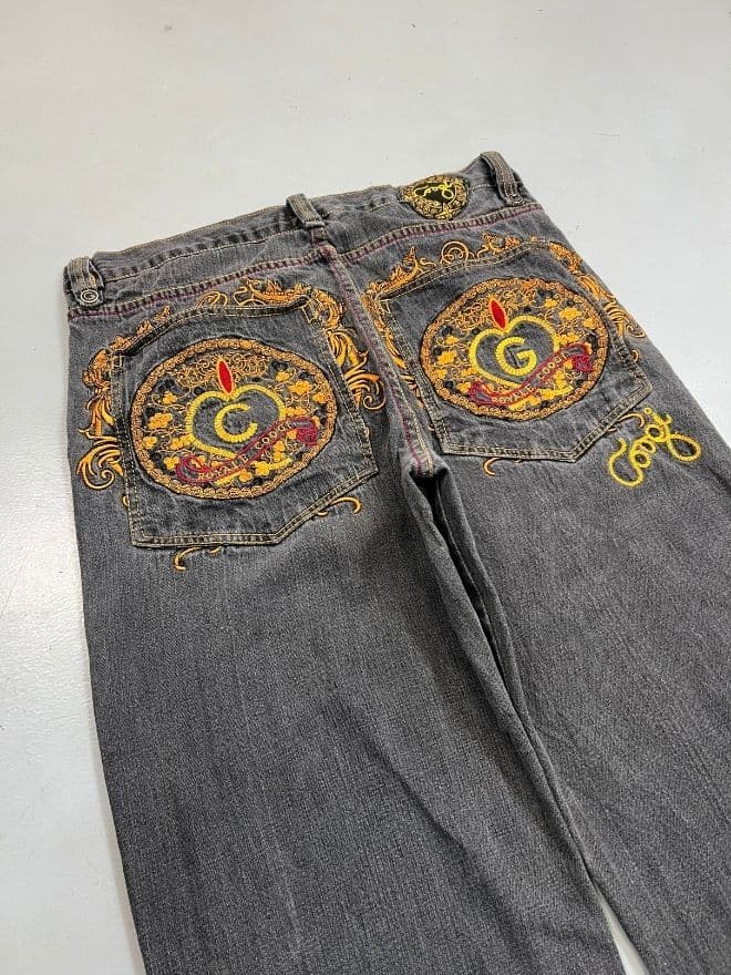 Vintage Coogi Crazy Pattern Embroidered Denim – Men’s 38 — image 6 of 11