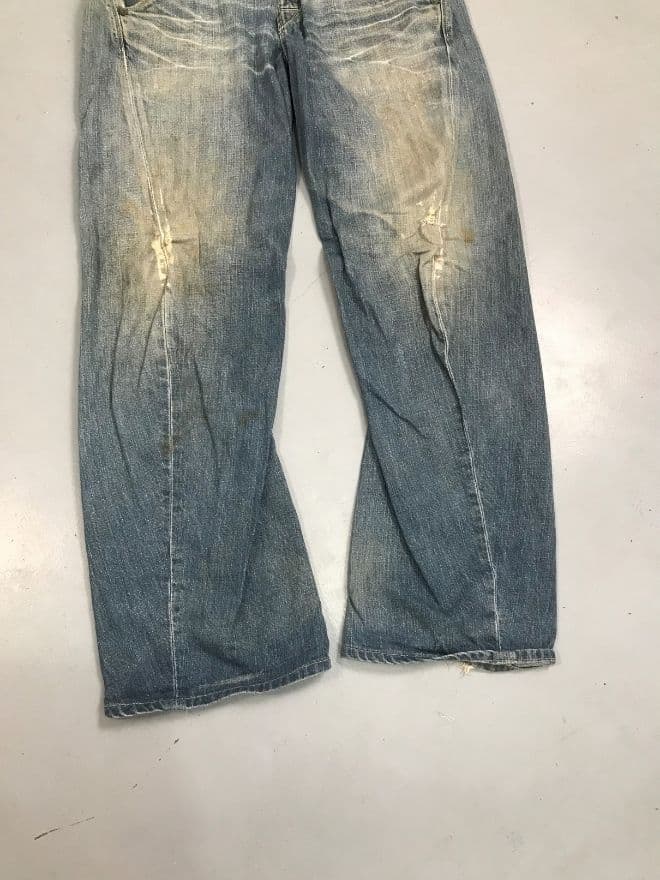 Vintage Levi’s Engineer Jeans Buckle Belt Denim – Size 32 — image 7 of 12
