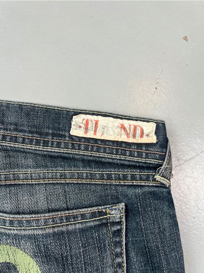 Vintage Evisu x Puma Inspired Seagull Bootcut Denim – Size 32x31 – Blue — image 11 of 14