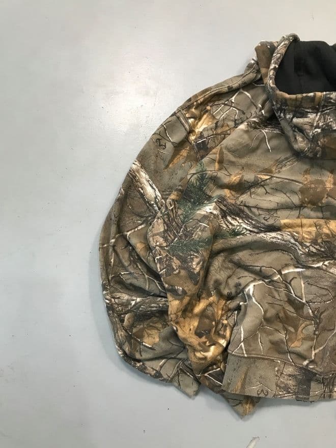 Rare Vintage Carhartt Realtree Sun Fade Zip Hoodie – Size XL – Distressed Camo Workwear — image 7 of 13