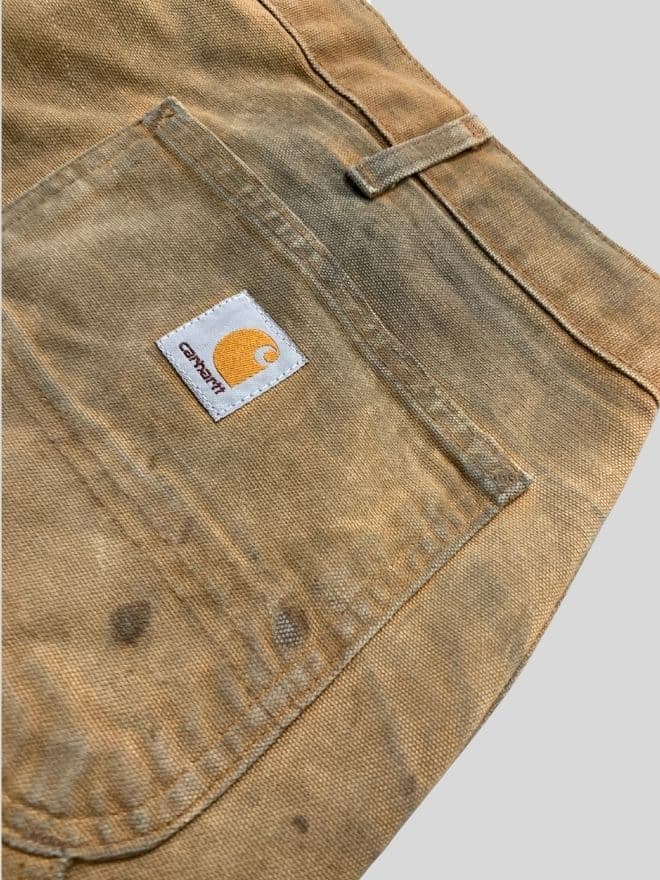 Carhartt Vintage B11 BRN Carpenter Pants – Beige Dusty Workwear – Size 38 – Repaired — image 5 of 8