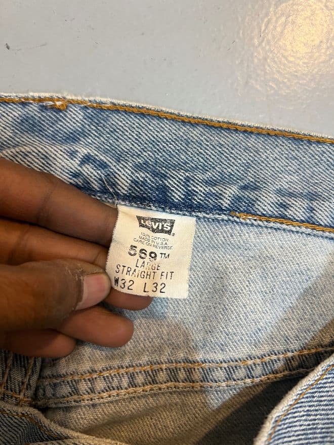 Vintage Levi’s 569 Shashiko Work Jeans – Size 32 — image 6 of 7