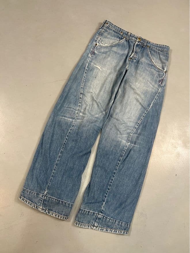 Vintage Levi’s Engineer Jeans With Buckle-Back – Size 32 — image 9 of 11