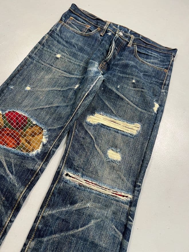 Vintage Levi’s Selvedge 501 Denim Jeans – Men’s Size US 34 (EU 50) | Blue — image 10 of 12