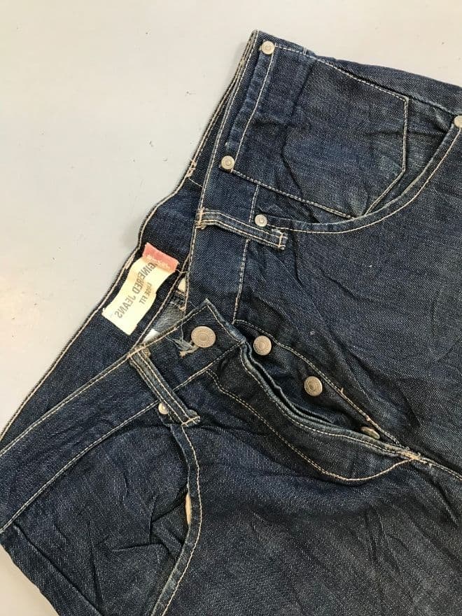 Vintage Levi’s Engineer Jeans – Blue Denim – Size 32 — image 6 of 8