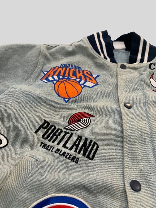Nike × Supreme Vintage NBA Patchwork Bomber Jacket – Size M — image 8 of 15