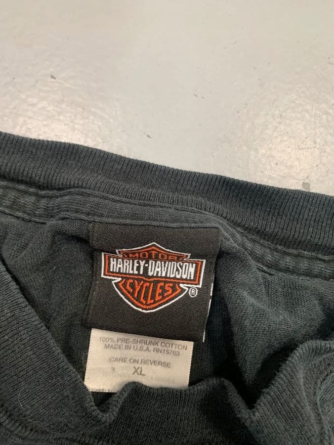 Vintage Harley-Davidson Flame Graphic Long Sleeve T-Shirt – Black – Men’s XL – Streetwear — image 10 of 10
