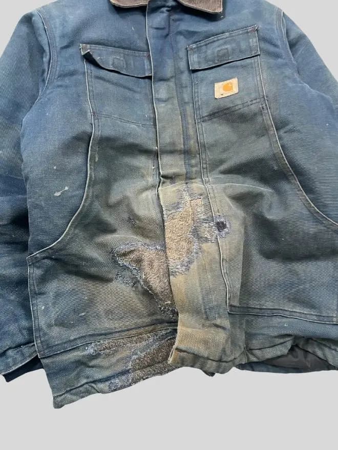 Vintage Carhartt Blanket-Lined Arctic Jacket | Size S | Classic Workwear Coat — image 10 of 15
