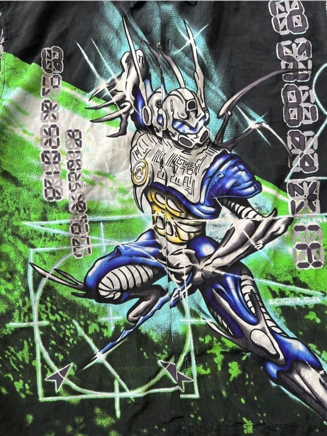 Vintage Liquid Blue Transformers AOP Baggy Fit Shirt – Men’s Size M/L — image 7 of 9