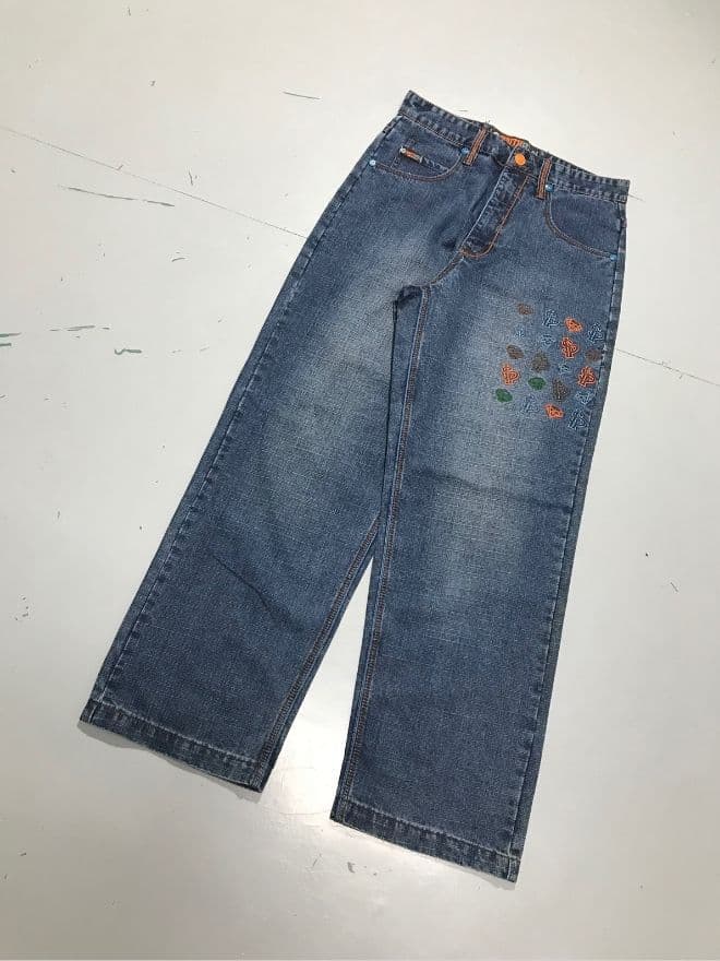 Vintage Southpole Embroidered Baggy Denim — image 9 of 11