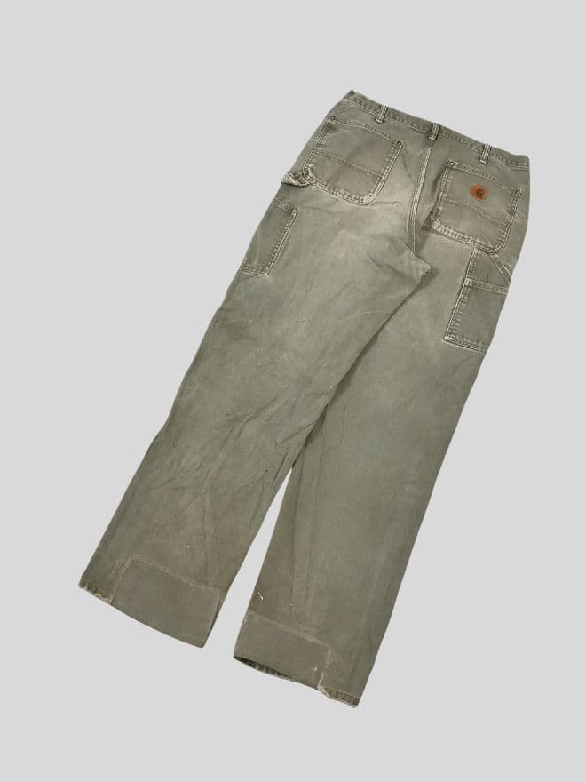 Vintage Carhartt B01 Moss Double Knee Workwear Denim – Men’s 36 — image 5 of 10