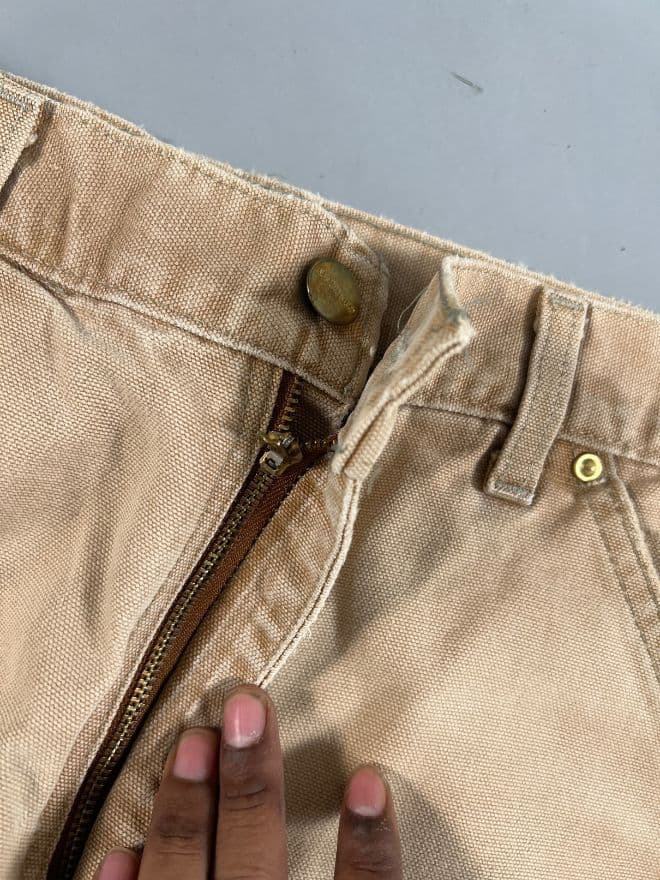 Vintage Carhartt Double Knee Work Pants – Beige — image 7 of 9