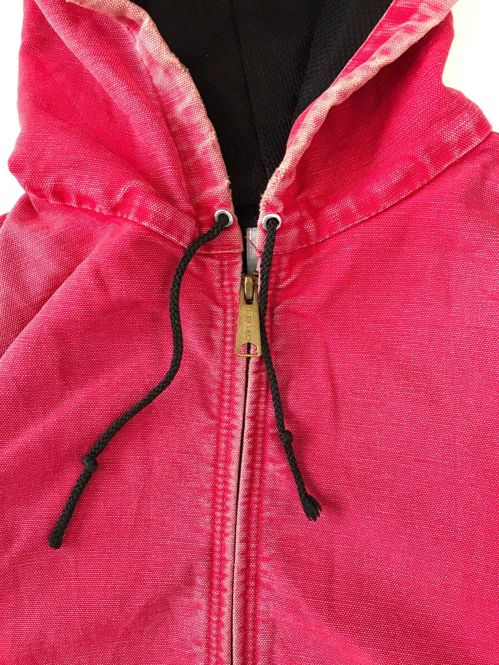 Vintage Carhartt JR140 Hooded Lined Red Active Jacket — image 5 of 6