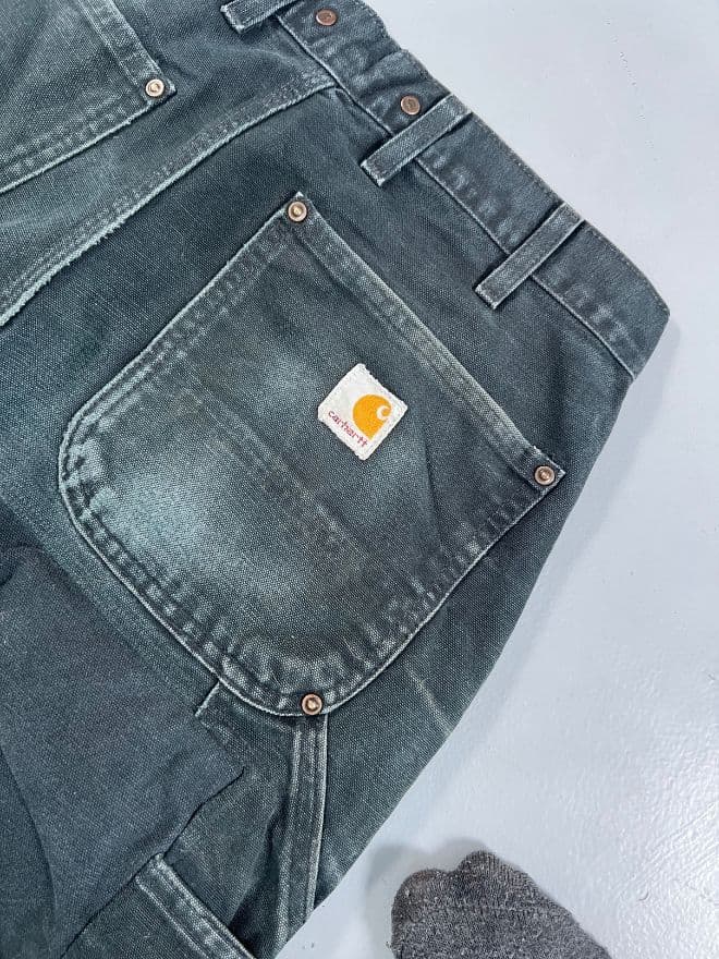 2008 Rare Vintage Carhartt Double Knee Work Pants – Black (Men’s 32) — image 7 of 9