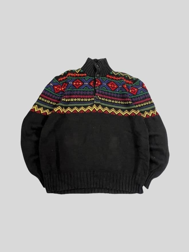 Vintage Polo Ralph Lauren Multi-Color Knit Sweater – Men’s M — image 1 of 8