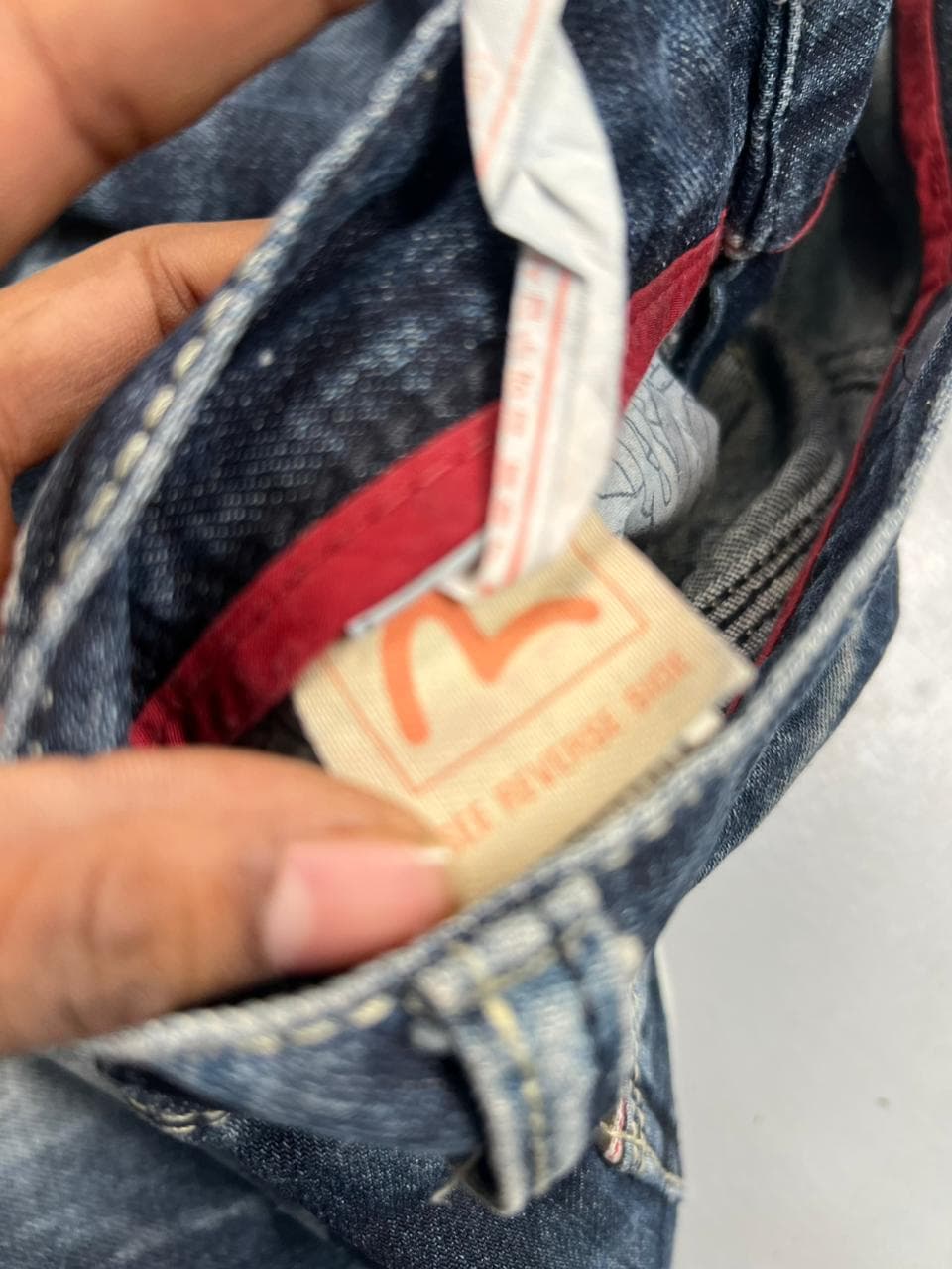 vintage y2k embroidered japanese denim pants (Copy) thumbnail 4
